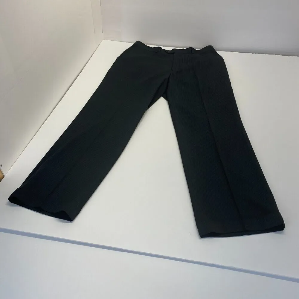 Tzarelli Designed Italy Men’s Wool Dress Pants Size 38R Black
